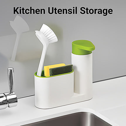 2/3 in 1 Soap Dispenser Organizer Hand Sanitizer Detergent Holder Bathroom Rack