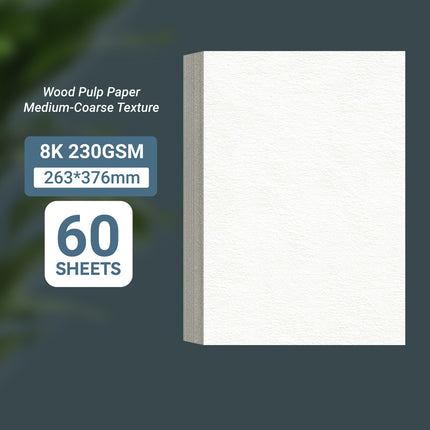 Thickened Wood Pulp Watercolor Paper 300gsm for Painting Art Use A3/4K/8K/16K