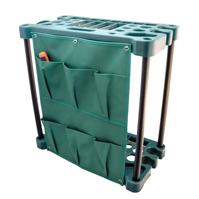 Hacienda Organising Storage Rack For Garden Tools Green Keep the Shed Tidy