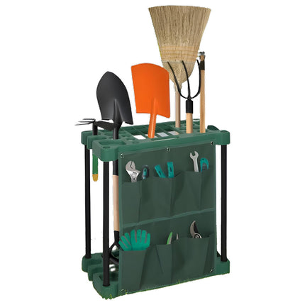 Hacienda Organising Storage Rack For Garden Tools Green Keep the Shed Tidy
