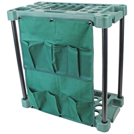 Hacienda Organising Storage Rack For Garden Tools Green Keep the Shed Tidy
