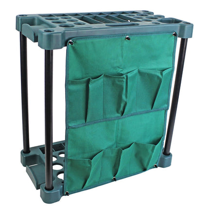 Hacienda Organising Storage Rack For Garden Tools Green Keep the Shed Tidy