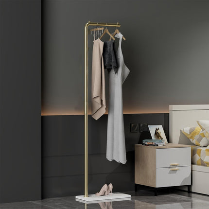 Modern Metal Clothes Rack Space Saving Standing Garment Hanger for Home Bedroom