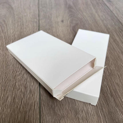 100pcs White Card Box Small Square Folding Box Flat Gift Packaging Storage Box