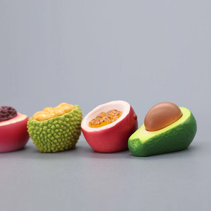 12PCS Creative Mini Fruit Accessories Decor Small Cute Resin Desktop Ornaments