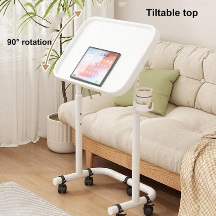 Adjustable Mobile Laptop Desk Computer Table Stand Portable Bedside Study Desk