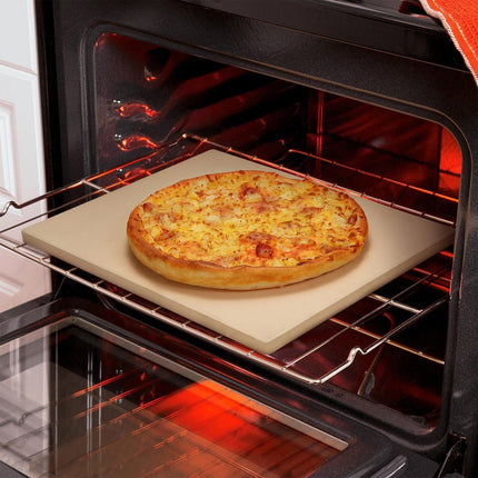 Square Pizza Stone Baking Tray for Oven Grill Pizza Bread Cooking 30.5x30.5cm