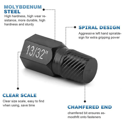10X Broken Head Bolt Screw Cap Extractor Screw Hexagon Socket Bolt Removal Tool