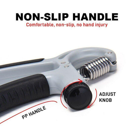 Adjustable Power Hand Grip Forearm Exerciser Gripper Strengthener Trainer 5-60Kg