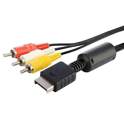 2x TV AV RCA Audio Video Cable for SONY Playstation 1 2 3 PS1 PS2 PS3 Lead Cord - Aimall