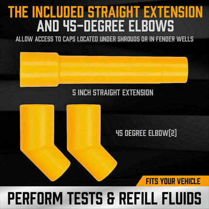 15pcs Spill Proof Radiator Coolant Refilling Funnel Kit Car Universal Adaptor