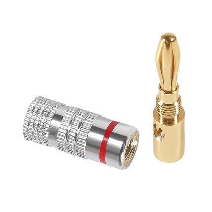 20X 24KGold Plated Speaker Cable Wire Connector Banana Plugs For Nakamichi Audio