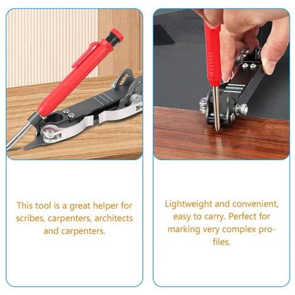 Multi-function Scribing Tool Construction Pencil Precise Woodworking DIY
