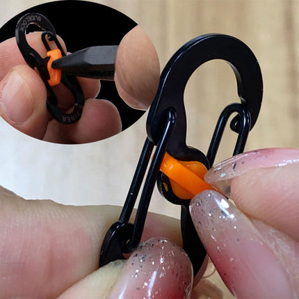Aluminum S-biner Carabiner Keychain Clip Key Ring Snap Spring Hook Camping