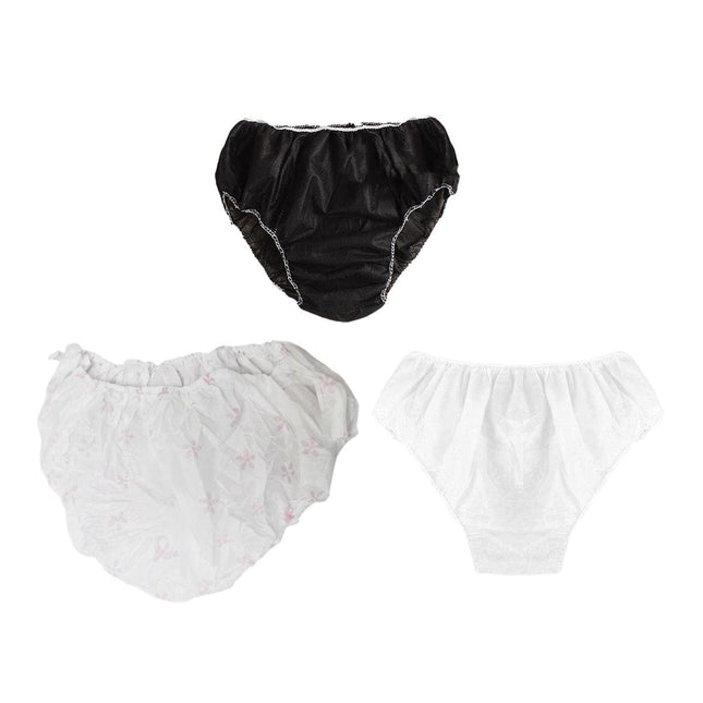 100PCS Disposable Nonwoven Sauna Spa Travel Briefs Women Thickened Panties