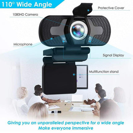 1080P Webcam Full HD USB 2.0 For PC Desktop Laptop Web Camera with Microphone - Aimall