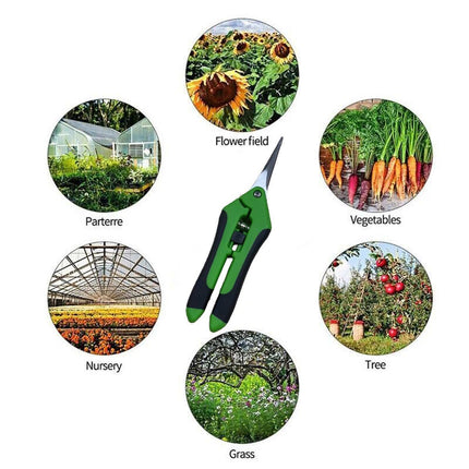 2Pcs Pruning Shears Plant Scissors Trim Trees Snips Branch Garden Secateurs Tool
