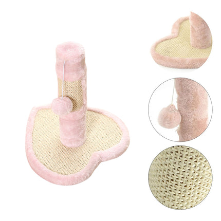 Cat Scratch Pad Heart Star Shape Pet Toy Corrugated Cardboard Scratcher