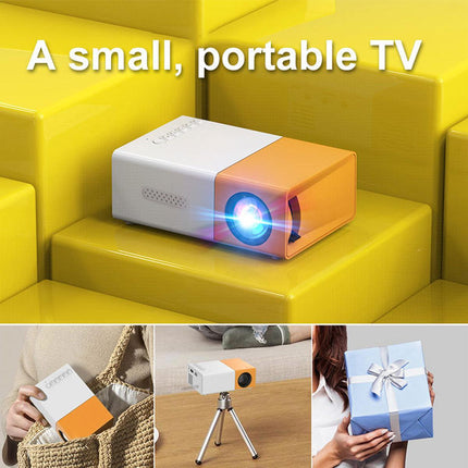 Portable Mini Pocket Projector LED Home Cinema HD 1080P HDMI Remote Control