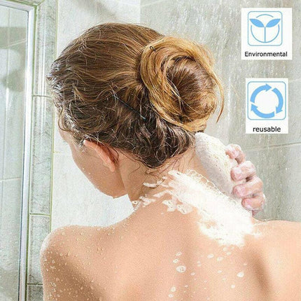 1/2/4/8X Flax Soap Exfoliating Bags with Foaming Net & Drawstring