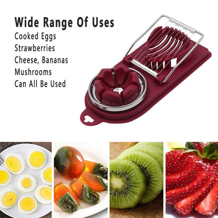 5PCS Multi-Functional Egg Slicer Two-in-One Cutter Household Kitchen Tool