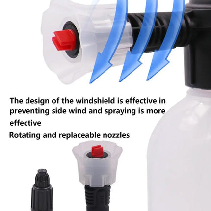 2L Car Wash Foam Sprayer Hand Held Pump Wash Spray Bottle Snow Foam Detailing