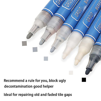 6Colours Tile Repair Pen Styling Wall Gap Grout Refresher Marker Bathroom