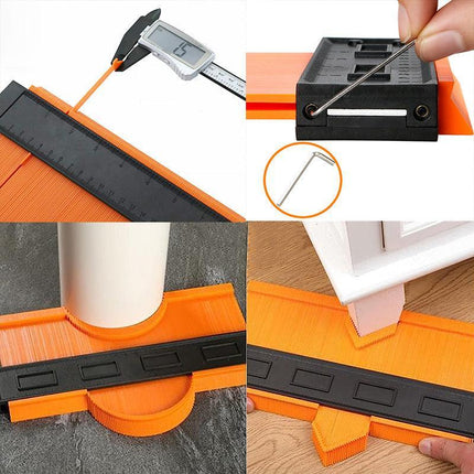 10" Shape Contour Duplicator Profile Tiling Gauge Laminate Tile Edge Shape AU - Aimall