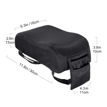 Universal Memory Foam Car Armrest Cushion Cover Height Pad Central Control Cover