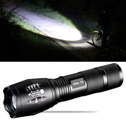 2X Powerful 900LM Tactical 5 Mode Zoom Flashlight LED Focus Torch