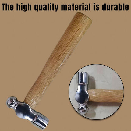 Mini Round Wooden Handle Hammer Practical Small Hand Tool for DIY and Crafts