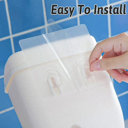 Wall Hanging Dustbin With Cover For Toilet Kitchen Hole Free Space Saving Bin
