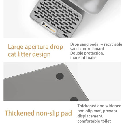 Stainless Steel Litter Box Durable Cat Litter Pan Open Design for Easy Cleaning