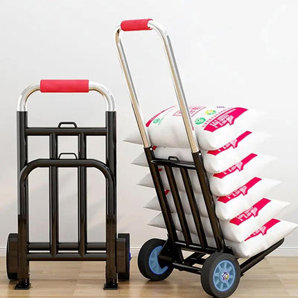 Folding Portable Shopping Cart Trolley Luggage Trolley for Travel Grocery Use