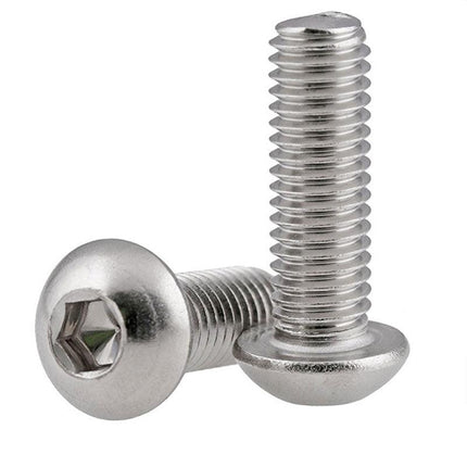 500x M3/M4/M5 Stainless Steel Hex Socket Button Head Bolts Screws Nuts Kit