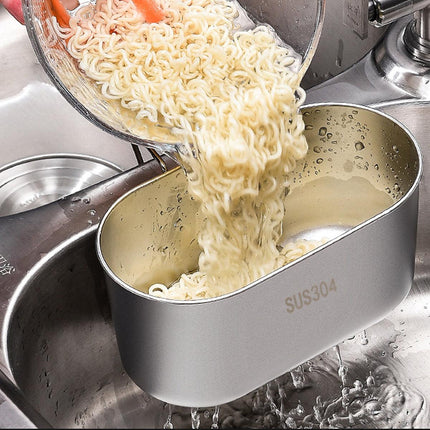 Kitchen Drain Basket 304 Stainless Steel Sink Drain Strainer Basket Food Catcher