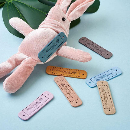 20Pcs Tags Handmade With Love Labels Clothing Tags Diy Crafts Sewing 55X15Mm