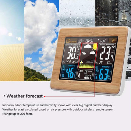 Wireless 7 in 1 Weather Station LCD Display Multifunctional Home Weather Monitor