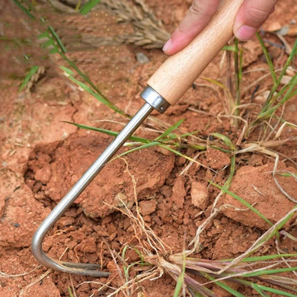 Weeding Handheld Root Remover Garden Rake Manganese Steel Soil Loosening Tool