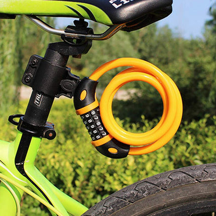 Bike Bicycle Cycling Lock 5 Digit Combination Security Cable Lock Anti Theft
