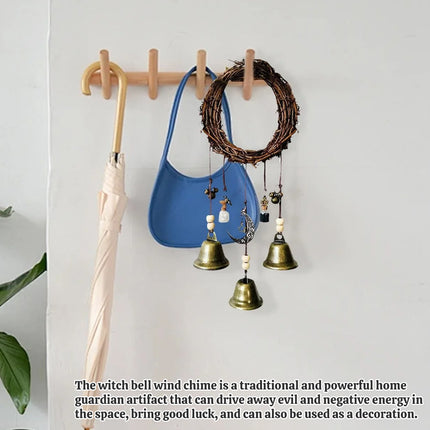 Wall Hanging Bohemian Door Handle Decoration Witch Bells for Home Festival Decor