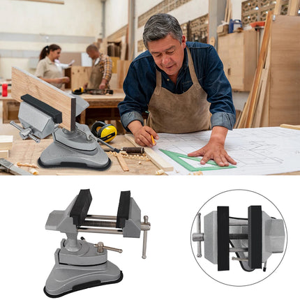 Table Vise Suction Cup Base Universal Bench Clamp for Household Work DIY Craft