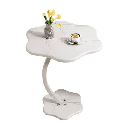 Home Living Room Sofa White Side Table Sturdy Storage Shelf For Home Office Use