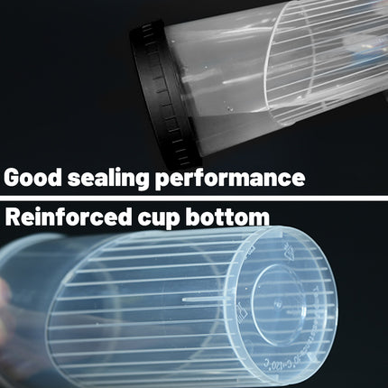 100Sets Transparent Drinking Cups with Lids 650ml 2 Colour for Party Drinks