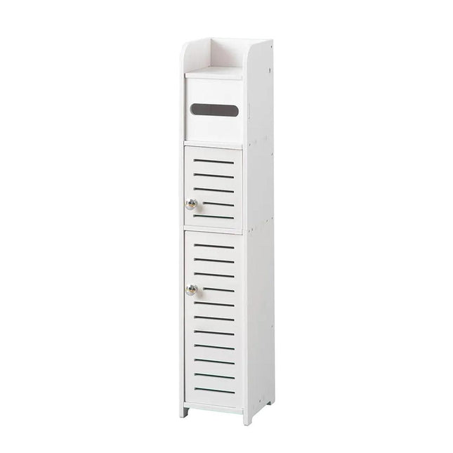 Multi Storage Cabinet Narrow Clip Shelf Space Saving Organizer for Home Office