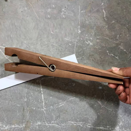 2PCS Bathroom Hook Giant Clothespin Wooden Bathroom Towel Holder Giant Towel Clip