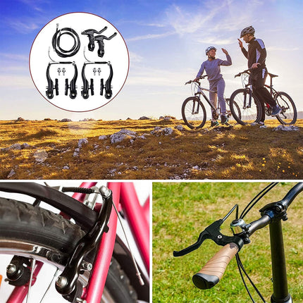 Mountain Bike V Brake Set Road Bicycle Front Rear Brake Kit Aluminum Parts Use
