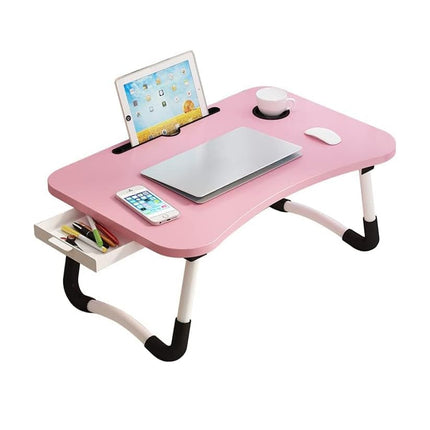 Folding Bed Desk Floor Computer Small Table Portable Adjustable Sturdy Durable