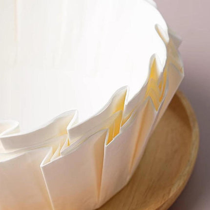 100PCS Non Folding Non Stick Oil Proof Cake Paper Tray Baking Food Serving Plate