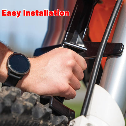 Universal Motorcycle Fork Guard Seal Saver Tie Down Brace Support Transport Tool